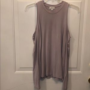 NWOT wilfred lavender open shoulder top